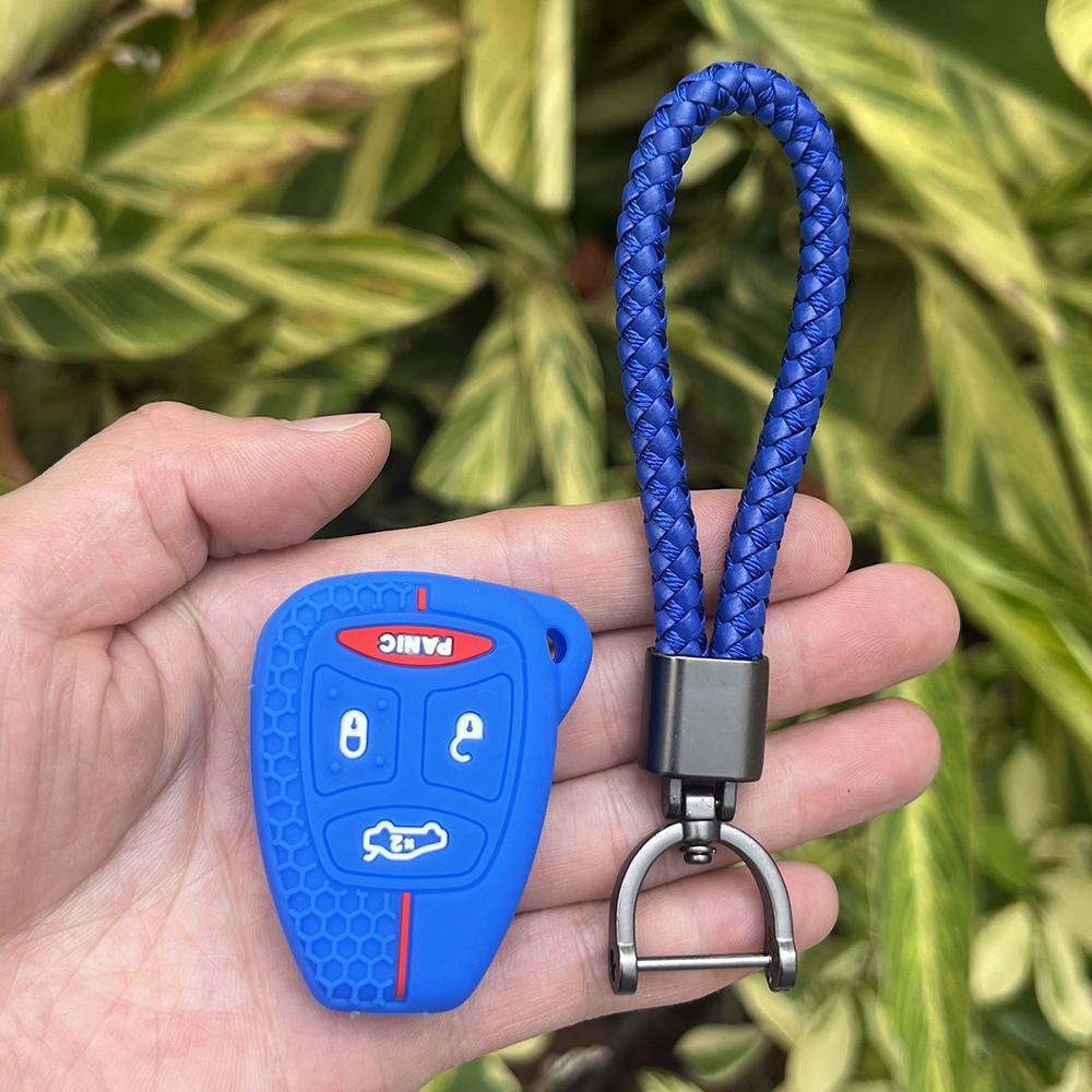 Silicone Car Key Case for Dodge Jeep Commander Grand Cherokee Wrangler Chrysler Aspen 300 Liberty Pacifica Sebring Aspen Magnum
