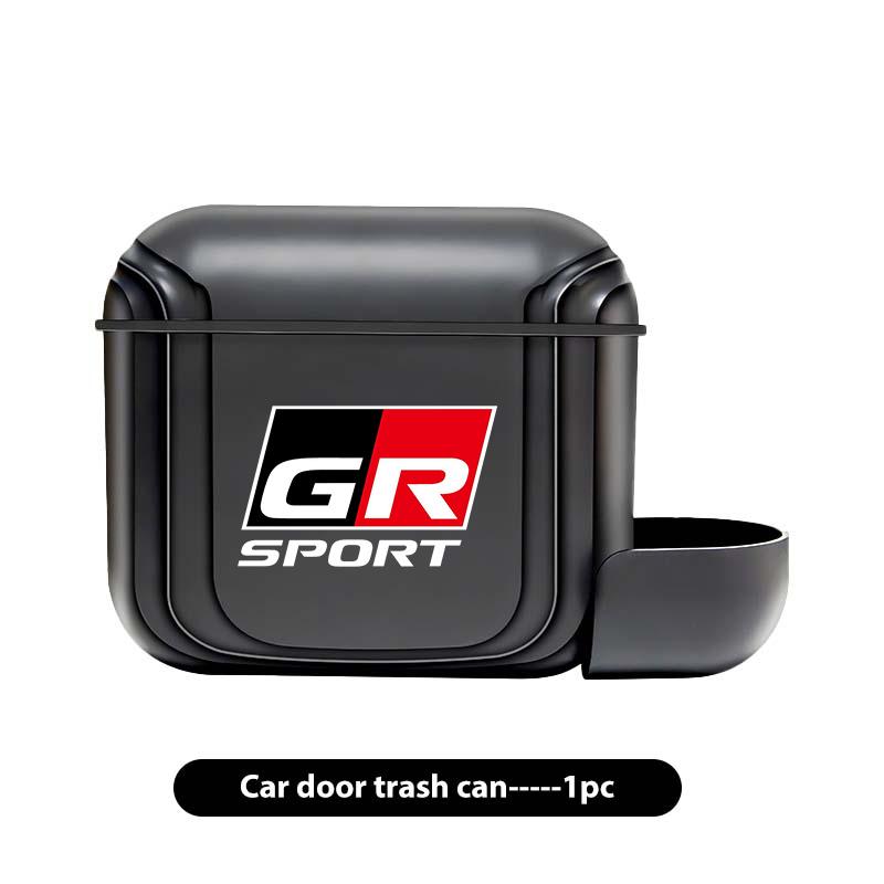 For S7 Portable Hanging Car Trash Can Wastebasket Trash Bin with Lid Storage Bin Supra Aygo Prado RAV4 Hilux Yaris Corolla JH7