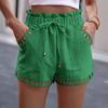 Womens Cotton Linen Multi-Color Multi-Size Shorts 2024