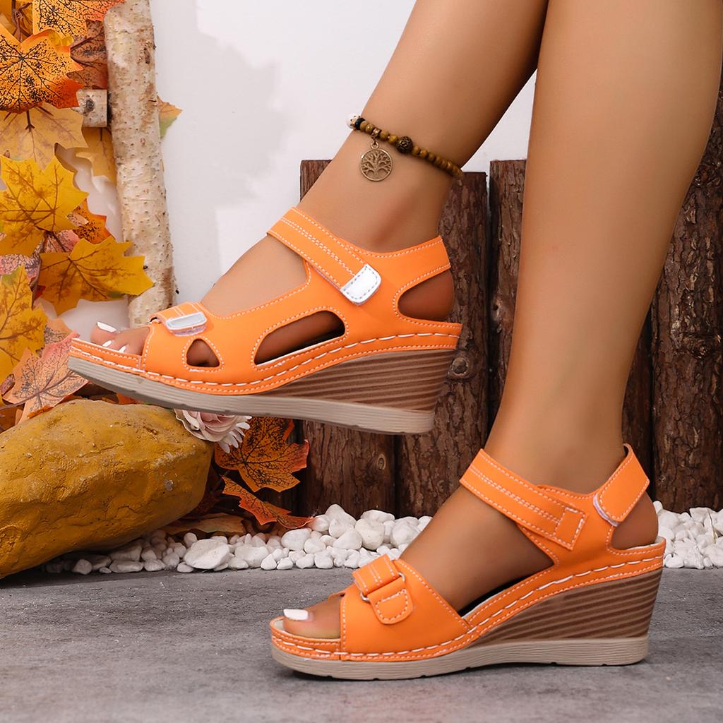 Fashion Women Sandals  Buckle Orthopedic Wedge Shoes Female New Open Toe Fashion Women Sandals Summer Soft Sexy Shoes Sandalias De Mujer