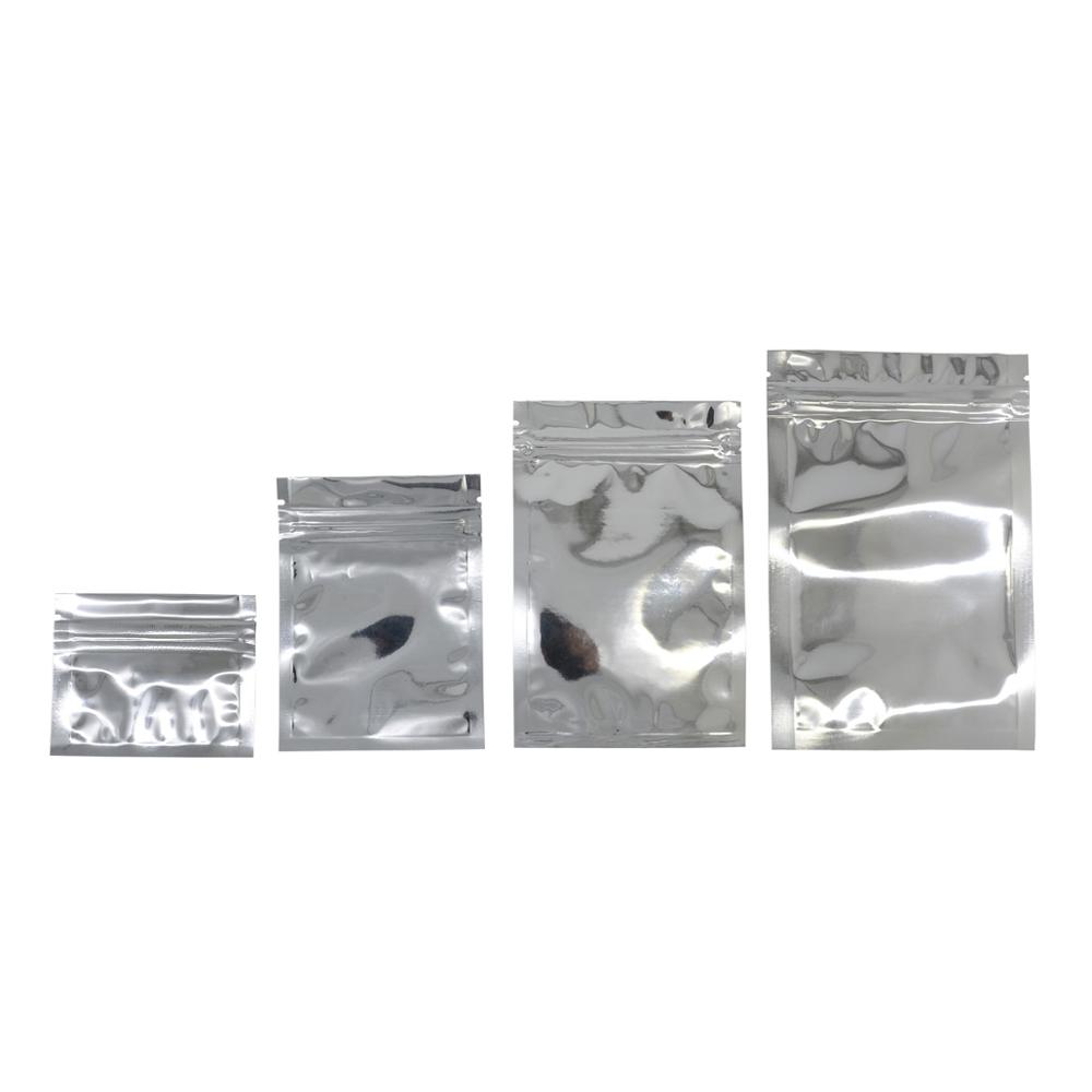 100 Pcs Colorful Top Feed Foil Zip Lock Bags Food Pouch,Mylar Aluminum Foil Bags,Tea Pouches,Food Storge Bag