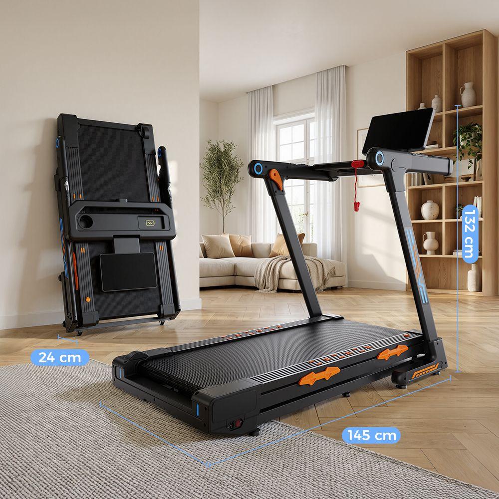 Formill FT71 Foldable Treadmill, 1–16 Km/h, Bluetooth And App, LED Display, 24% Automatic Incline, Max Load 150Kg