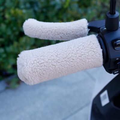 4Pcs/Set Bar Grips Cover Furry Ergonomic Design Cycle Accessory Motorcycle Handle Bar Grips Brake Cover for Electric Bicycle