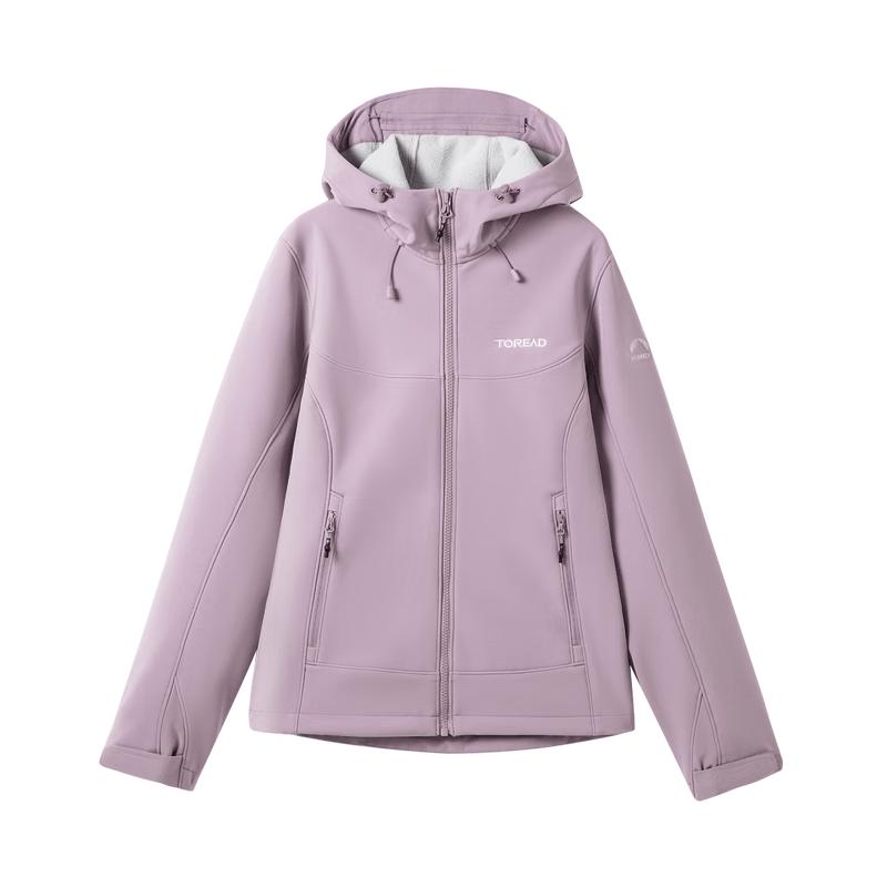 TOREAD Outdoor Windproof Fleece-Lined Softshell Jacket