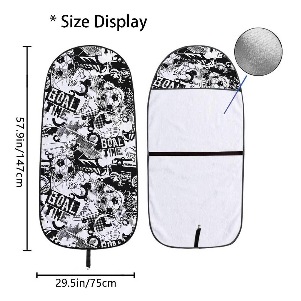 Universal Car Seat Towel Cover - All-Season Front Seat Protector for Gym and Workout