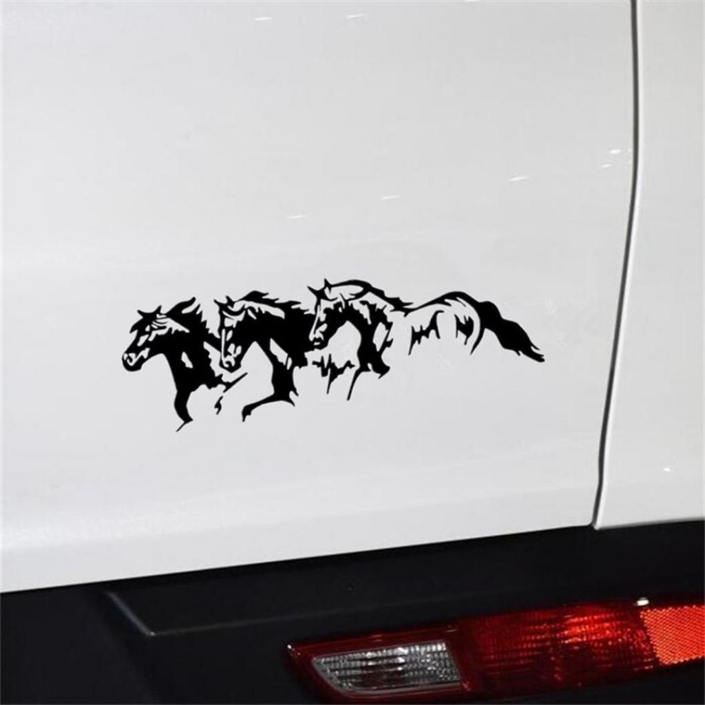Running Horses Fashion Car Vehicle Self-Adhesive Sticker Waterproof Decal Decor