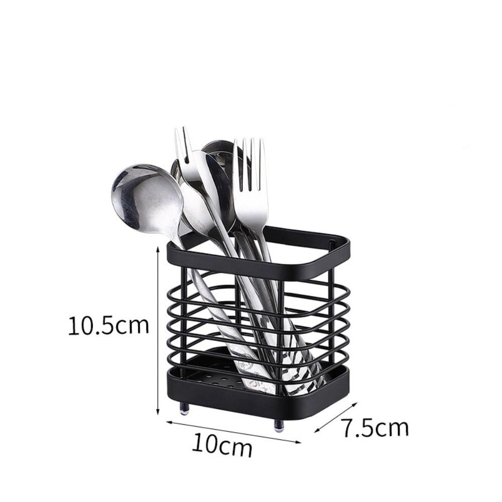 Rectangular Utensil Drying Rack Stainless Steel Chopstick Storage Organizer  Kitchen