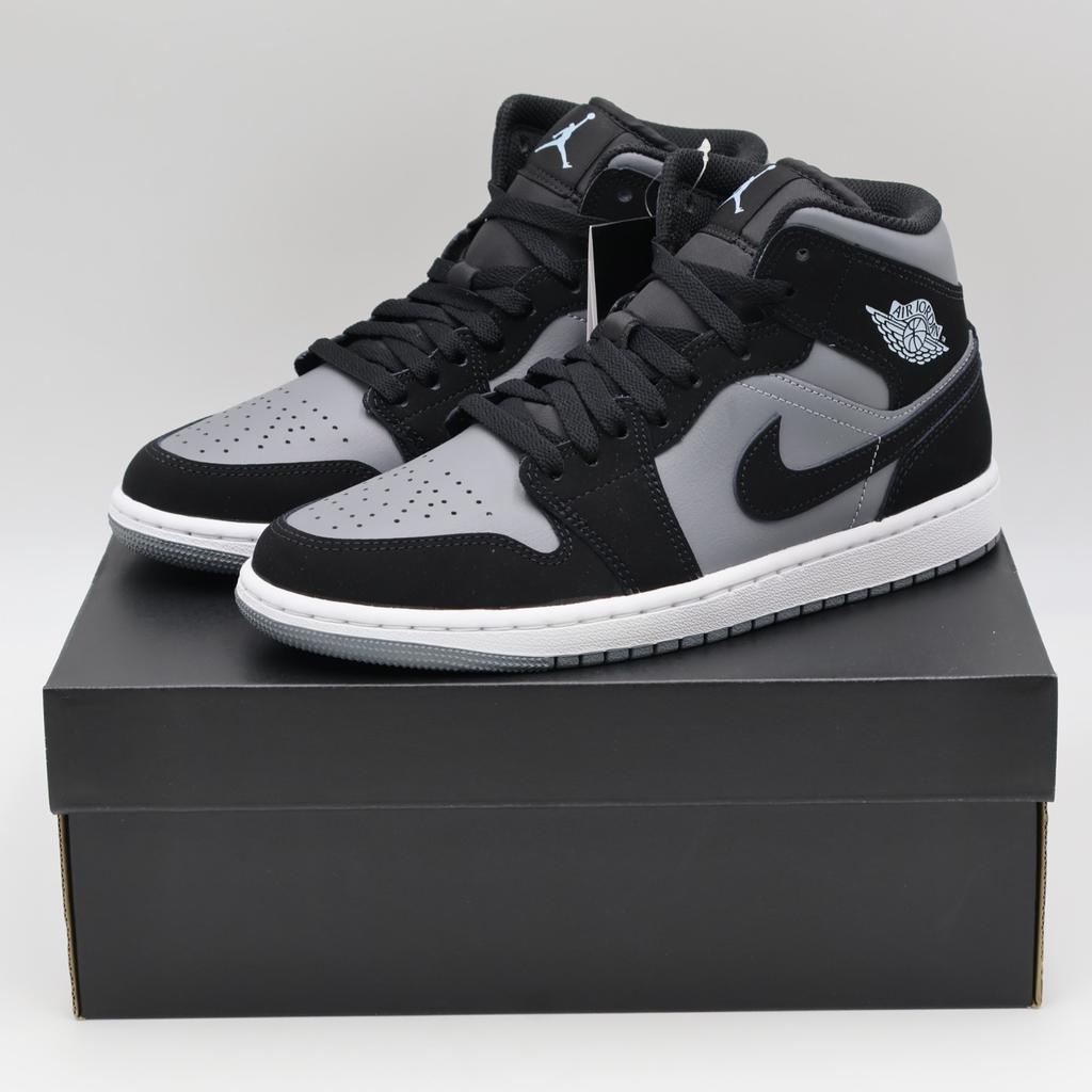 IU7672-001 Nike Air Jordan 1 Mid Black Cool Grey (Men's)