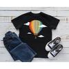 Rainbow Hot Air Balloon Kids T Shirt Toddler Casual Boys Girls Soft Top Children Birthday Vintage Washed Stylish Comfortable