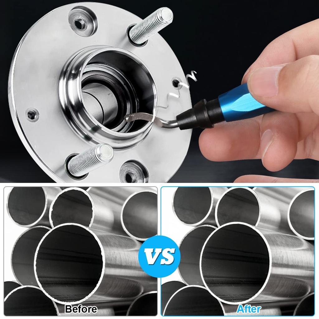 3D Print Deburring Tool Set with 11PCS HSS Blades Removing Burr 5PCS Diamond Needle File for 3D Print Metal Resin Copper Plastic