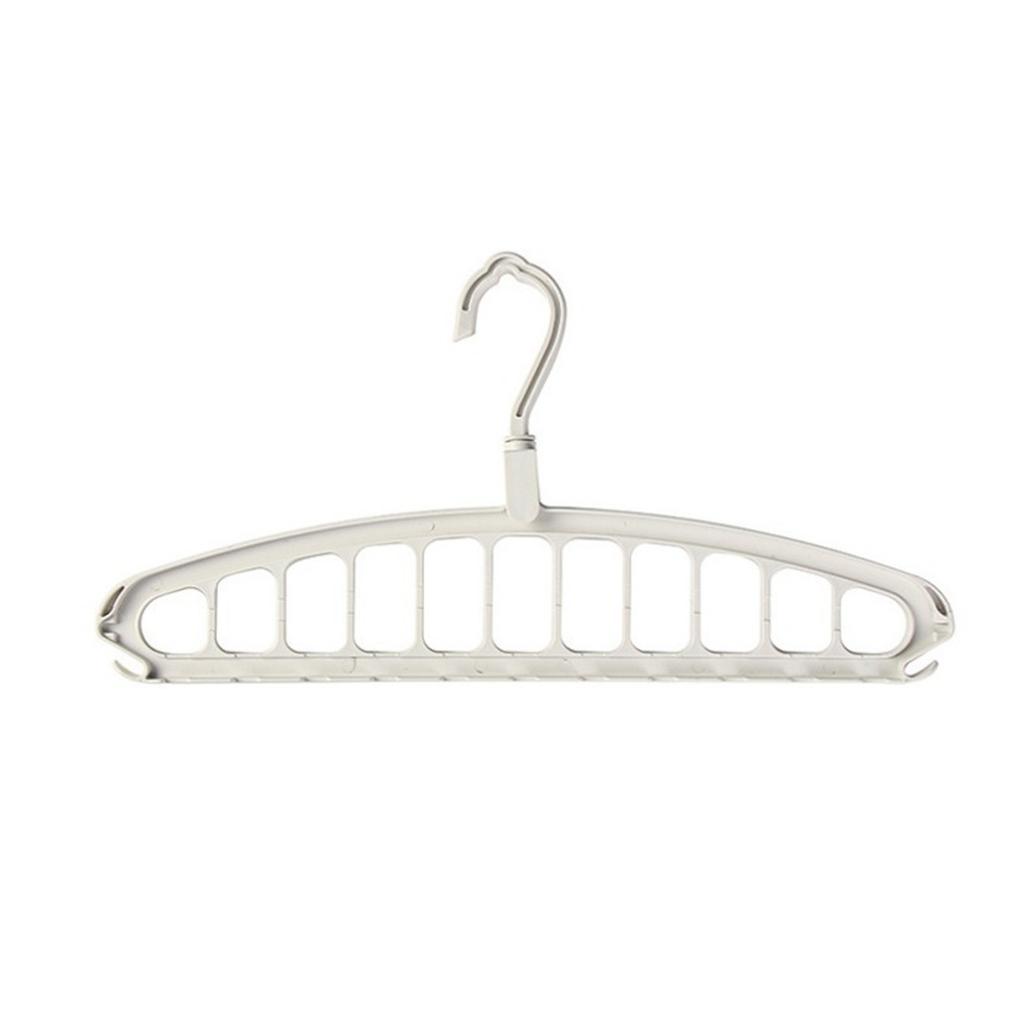 Rotating Foldable Clothes Hanger 11 Hole Multi Purpose Drying Rack Plastic Scarf Organizer Space Saving Closet Storage Hangers