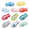 10 Pieces Artistic Double Sided Ceramic Fish Beads Crafting Supplies Spacers For Homemade Jewelry Phone Chains