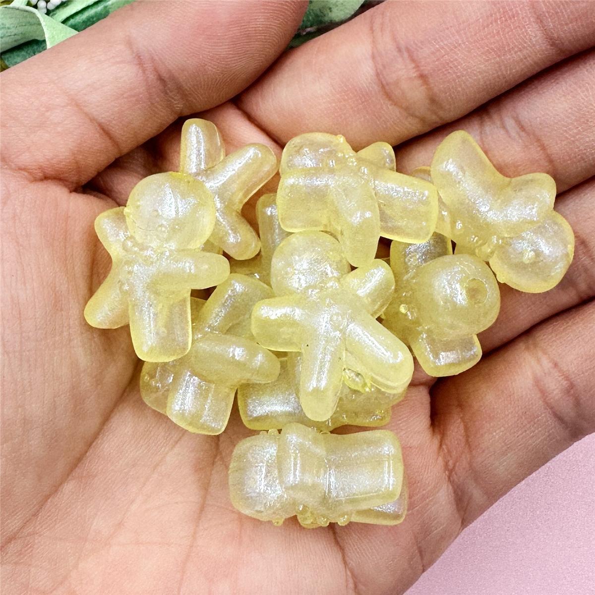 

18,4*22,2 мм свободные бусины, креативный мультяшный персонаж, 10 шт., аксессуары для мобильных телефонов, украшенные подарки, модные аксессуары, сделай сам жёлтый