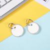 50 Pieces Metal Rimmed for Key Tags Round Paper Tags with Metal Rings White Label for Car Keys and Door Keys 31mm White