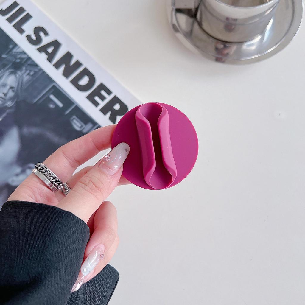Silicone Phone Case with 3M Adhesive Lipstick Holder & Stand