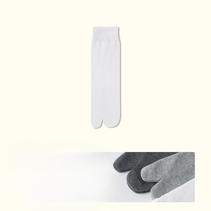 Men's Summer Sports Deodorant Sweat Absorption Tube Two Toe Socks