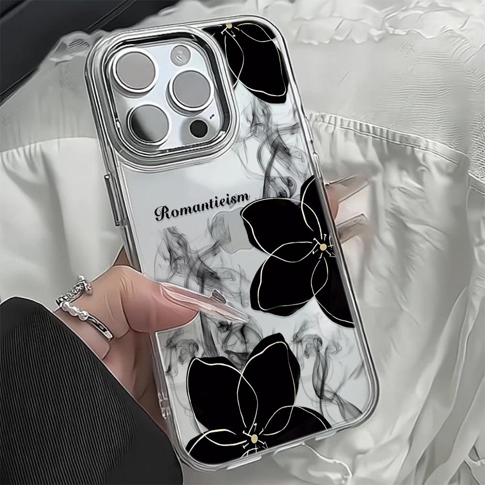 Render flowers Transparent Minimalist Creative Phone Case For iPhone 17 Air 16 15 Pro Max 14 Plus 13 12 11 17E Soft Cover
