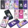 Pink Unicorns Rainbow Cover Phone Case for Samsung Galaxy S25 S23 S22 S24 FE Ultra Plus A56 A05 A06 A15 A16 A57 S7 Edge