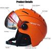 Professional Half-Covered Motorcycle Helmet with Goggles, Integrally Molded Sports Helmet , Suitable for Skiing  Outdoor Sport