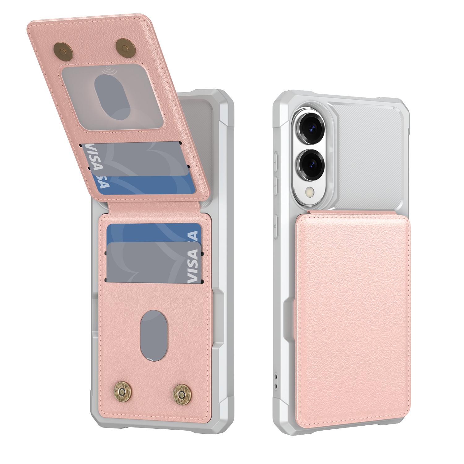 

Wallet Card Case Holder Slot Shockproof Phone Case for Samsung Galaxy S25 Edge S25 Ultra Plus S24 FE Leather Purse Bracket Cover Galaxy S25+