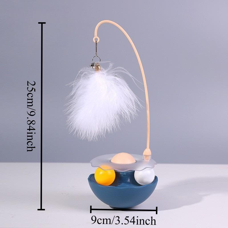1pc Cat Toys Pet Tumbler Teases Cat Feathers To Relieve Boredom Removable Self-hi Pet Products Safety Is Not Easy To Damage