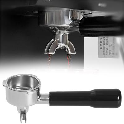 Stainless Steel Espresso Coffee Portafilter Filter Handle Coffee Machine Double Spout Bottomless Portable Coffee Filter