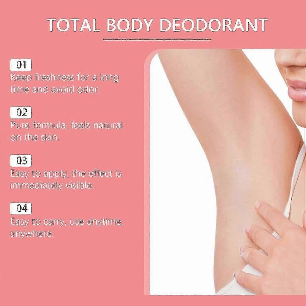 Tangerine Whole Body Deodorant Stick - 72H Odour Protection, Skin-Safe