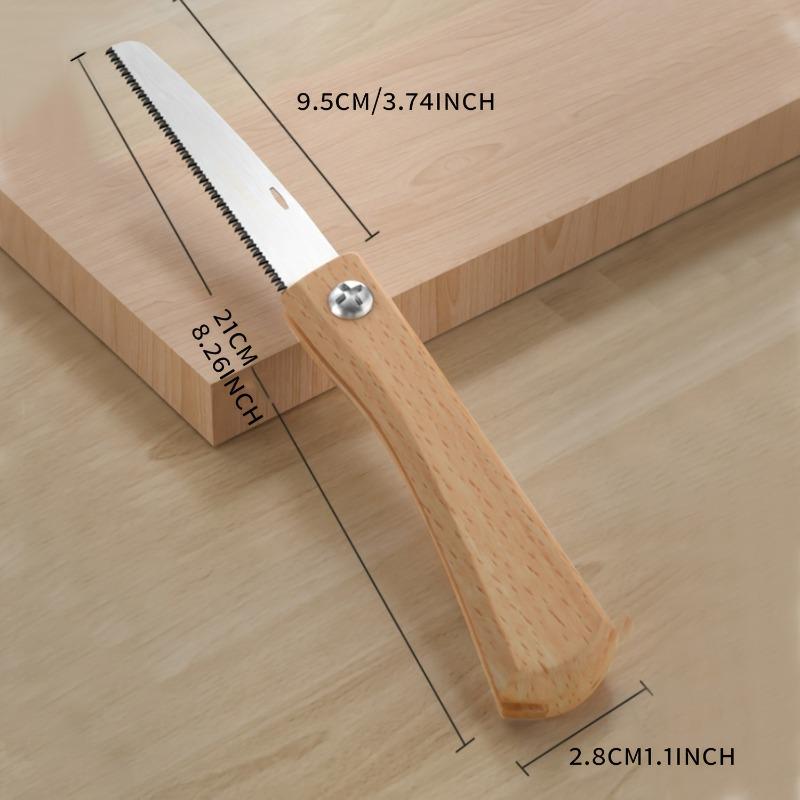 Mini Klapp-Handsäge Rutschfester Holzgriff Zugsäge Klappbar Bündigsäge Trimsäge für Handsäge Holzbearbeitung Kunststoffschneidwerkzeug