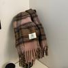 Maillard High End Plaid Scarf Shawl New Autumn and Winter Retro