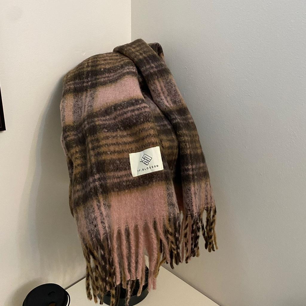 Maillard High End Plaid Scarf Shawl New Autumn and Winter Retro