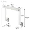 Yamazaki Kitchen Under Sink Storage Door Towel Hanger H15 White W20 x x Tower Towel Rack Towel Hanger Bar 1590 D9-10 H19.5cm Anti-Entanglement