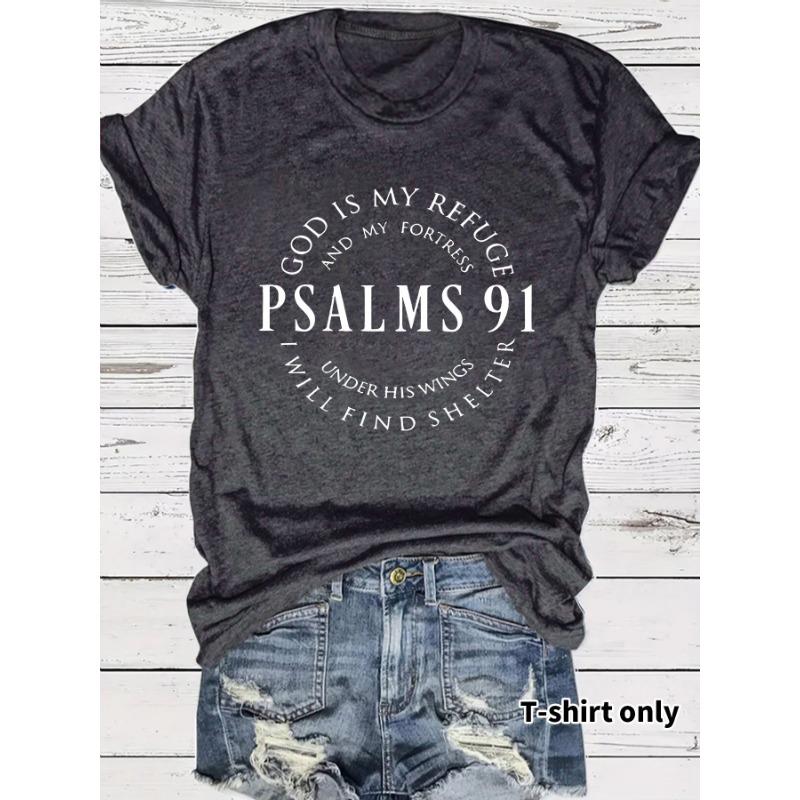 Women's Short-sleeved Loose and Fashionable T-shirt with Letter Prints