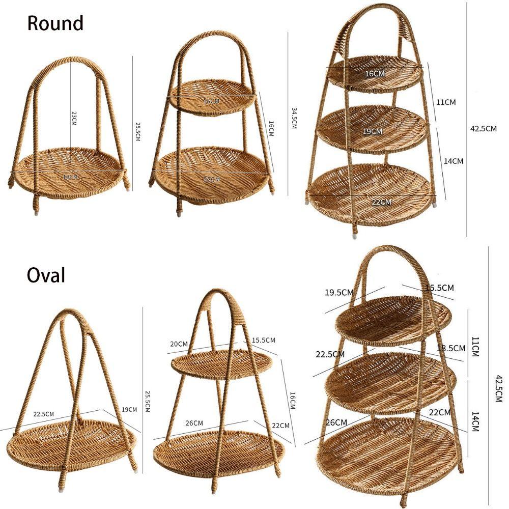 for Wedding Party Plastic Manual Fruit Storage Tray Snack Rack Afternoon Tea Tray Dried Fruit Tray