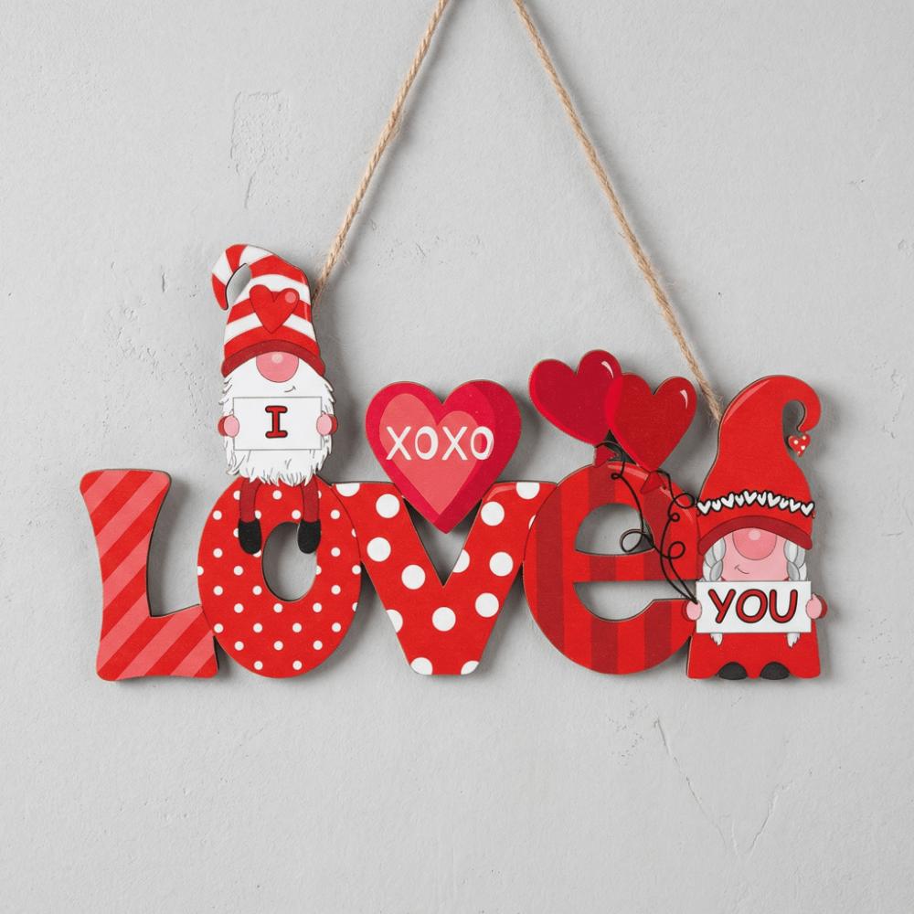 Creative Love Door Pendant Exquisite Valentine's Day Hanging Love Wall Hanging  Background Prop