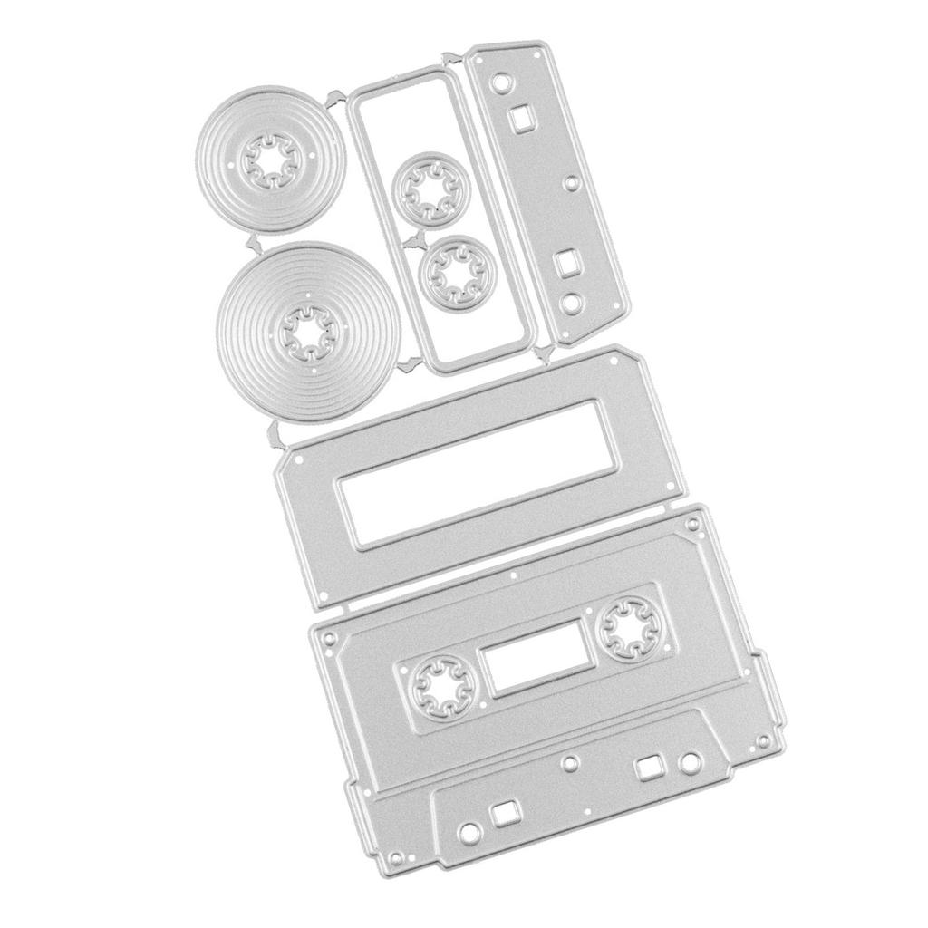 Retro Radio Skärformar Kolstål Stansmallar Metall Präglingsmallar för Scrapbooking Korttillverkning Album
