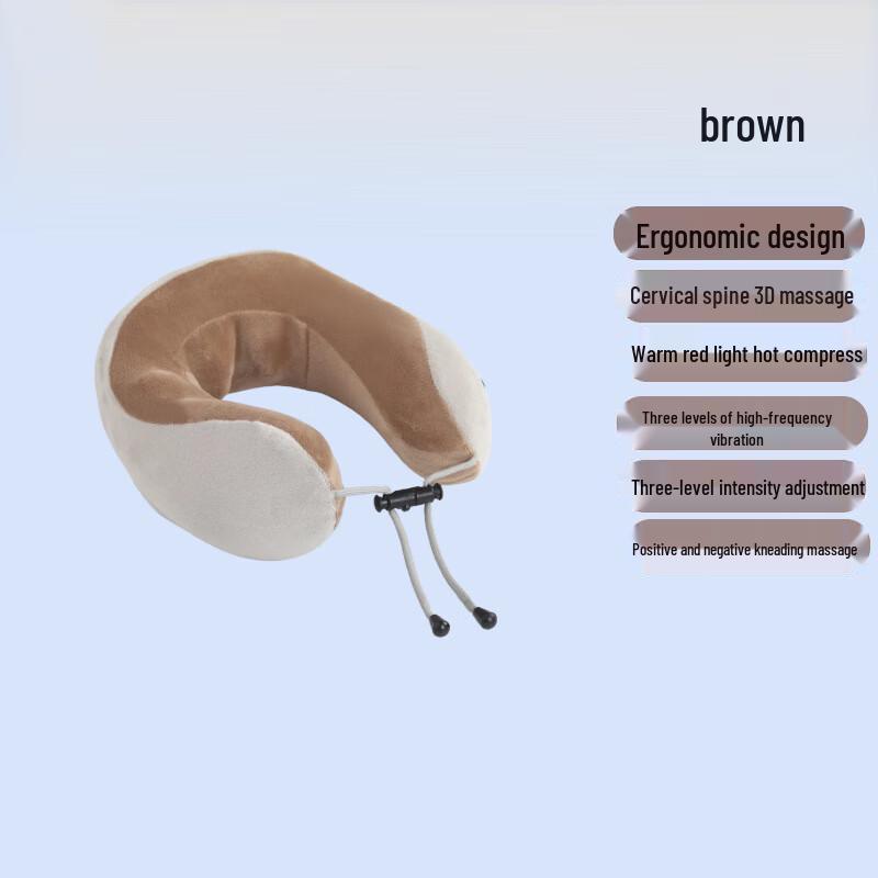 Jiupin U-förmiges Nackenmassagekissen aus Memory-Schaum