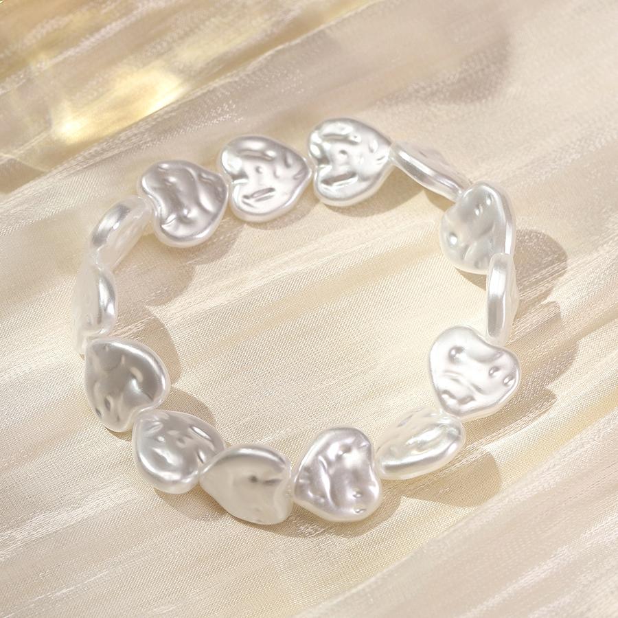 

Noter Understated Elegant Women Strand Bracelet Imitation Pearls In 4 Shapes Leisure Versatile Economy Beaded Braslet Jewelry 17-18cm