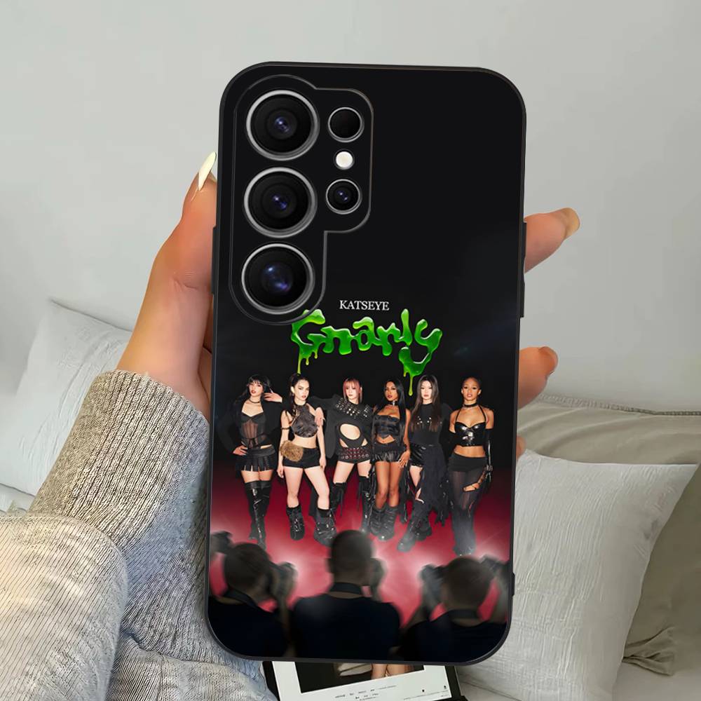 K-KATSEYE Music Phone Case For Samsung S 24 Fe 25 Ultra Plus 20 Lite 21 30 22 23 24 22 Ultra 5G Fundas