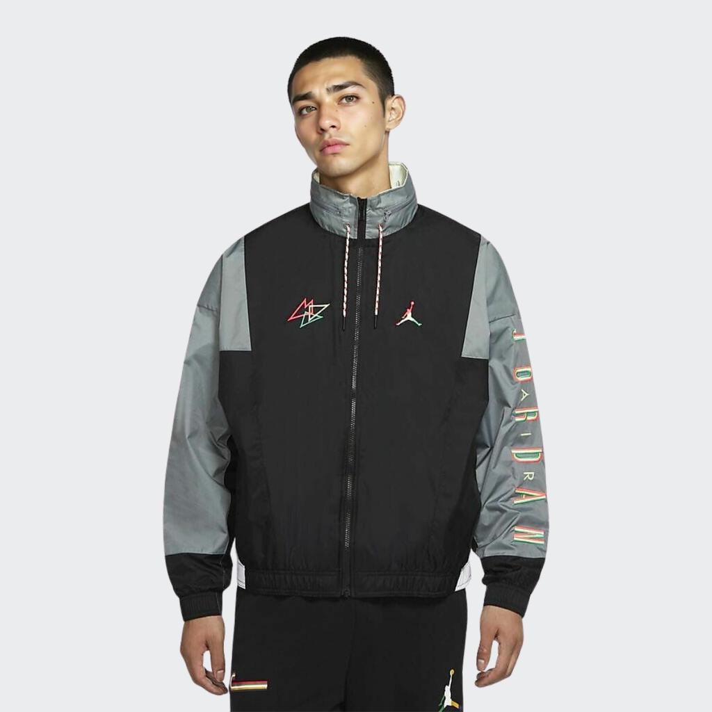 Jordan Sport DNA Logo Print Colorblock Kapuzenjacke Herren Oberbekleidung Schwarz CK9566-011