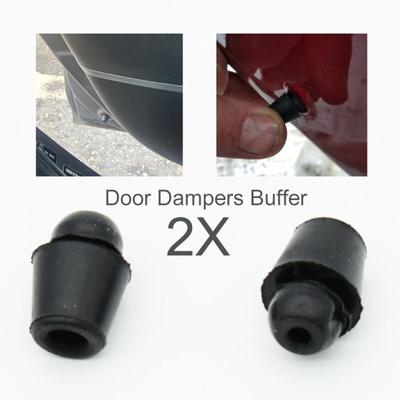 2Pcs Door Dampers Buffer Black Car Pad Rubber Stop