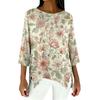 Women's 3/4 Sleeve Shirts Graphic Tees Shirts Casual Basic Tops Pullovers