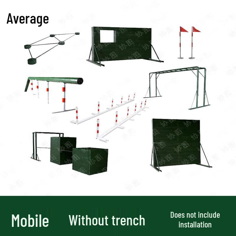 Zhongjun 400m Mobile Obstacle Training Equipment
