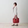 Rootote Women's A4 Tote Bag, Water-Repellent, Lightweight, with 8 Mid-Pockets, 0714 (1403 Red)
