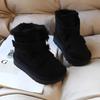 Children's Fur Snow Boots Boys' Plush and Thickened Short Boots Girls' Warm Cotton Boots