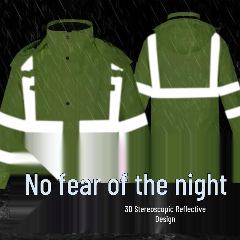 Lishi Reflective Traffic/Cycling Rain Jacket