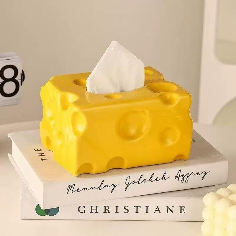 Stylish Cheese Napkin Holder - Luxury Home Dining Tissue Box