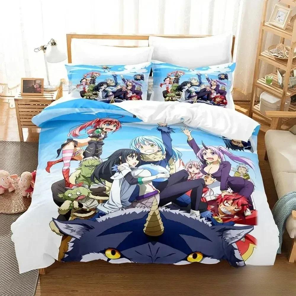 That Time I Got Reincarnated As a Slime Bedding Set Single Twin Full Queen King Size Bed Set Adult Kids 3D Print Anime Cartoon