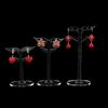 3Pcs/set Clear Acrylic Earring Display Stand Transparent Stud Dangle Earrings Display Rack For Jewelry Showcase Organizer Holder