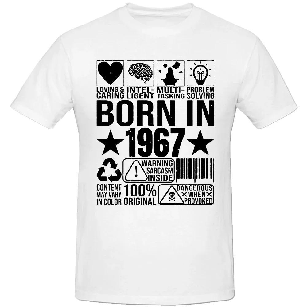 

Classic 1967 Original Vintage 57th Birthday Gifts T-Shirt Unisex Unisex Plus Size O-Neck Printed Oversized Unisex Tees 4XL