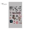And Skull Cling Halloween Electrostatic Glass Stickers, Demon Blood Handprints Bats Scary Window Pattern Clings, Spooky Stickers for Doors Mirrors